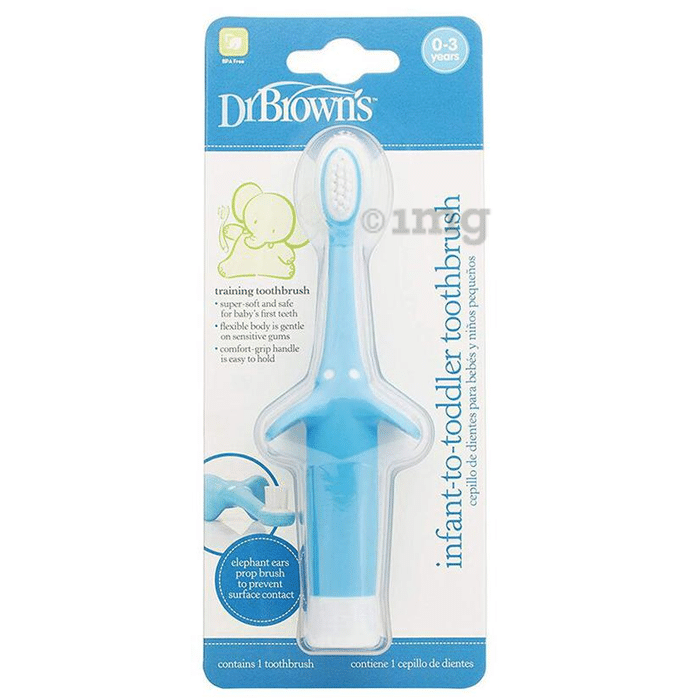 Dr Brown's  Infant-to-Toddler Toothbrush Blue