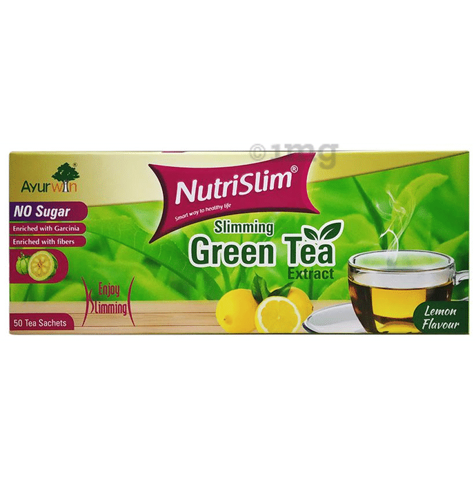 Ayurwin Nutrislim Slimming Green Tea Sachet (3gm Each) Lemon