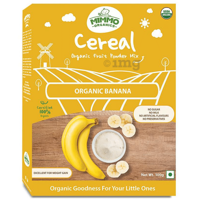 Mimmo Organics Cereal Organic Fruit Powder Mix (6 Months Plus)
