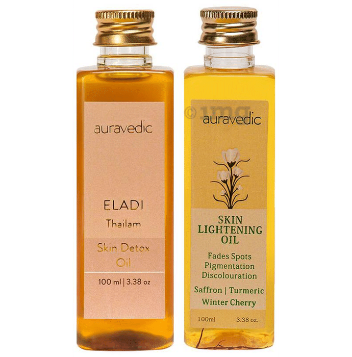 Auravedic Combo Pack of Eladi Thailam & Skin Lightening Oil (100ml Each)
