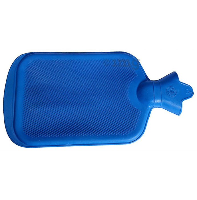 Smart Care Classic Hot Water Bag Blue Both Side Ribbed