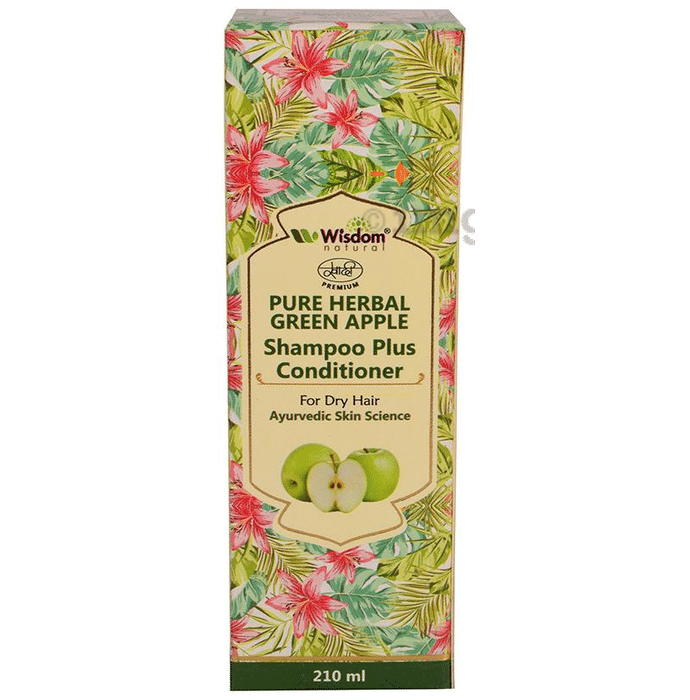 Wisdom Natural Pure Herbal Green Apple Shampoo Plus Conditioner
