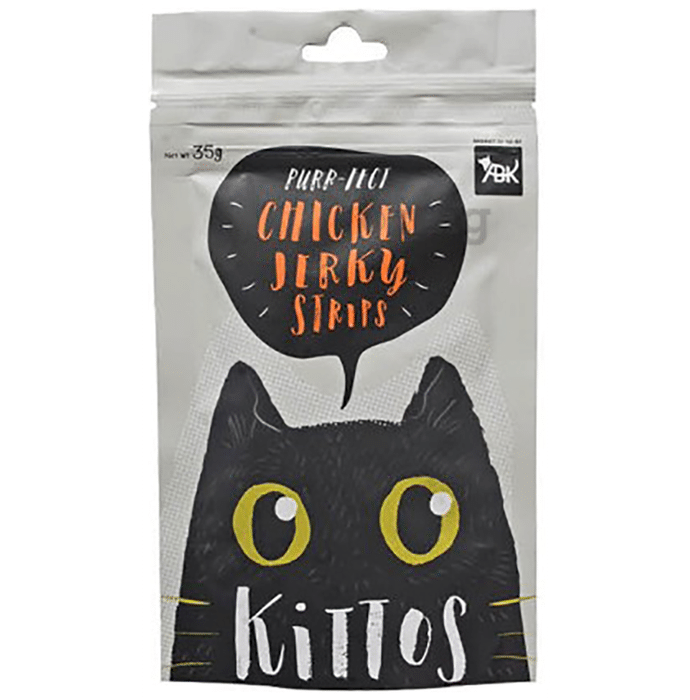 Kittos Chicken Jerky Strips for Cats