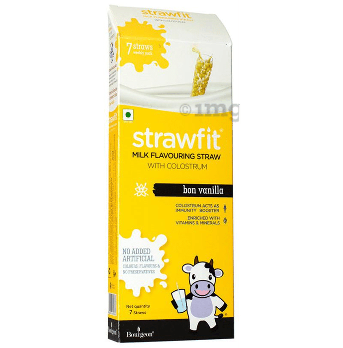 Strawfit Milk Flavouring Straw with Colostrum Bon Vanilla