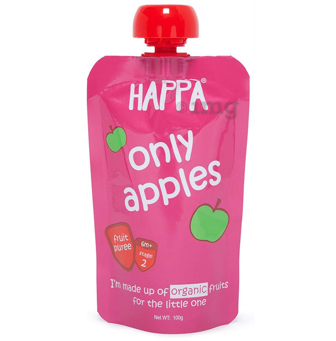 Happa Fruit Puree Stage 2 Only Apple