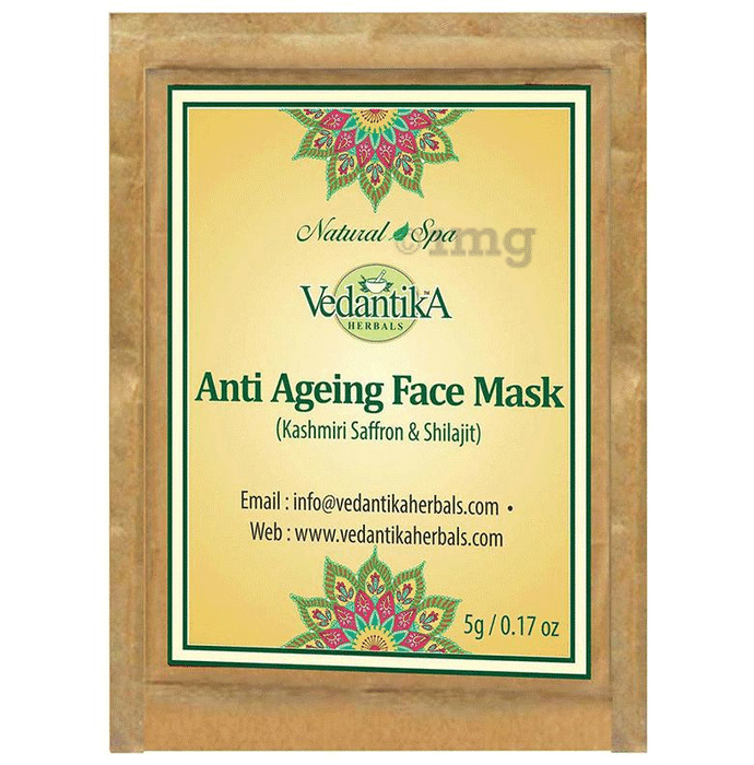 Vedantika Herbals Anti Ageing Mask with Kashmiri Saffron and Shilajit