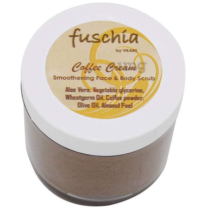 Fuschia Coffee Cream Smoothening Face & Body Scrub