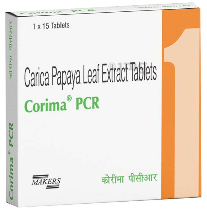 Corima PCR Carica Papaya Leaf Extract 1100mg Tablet