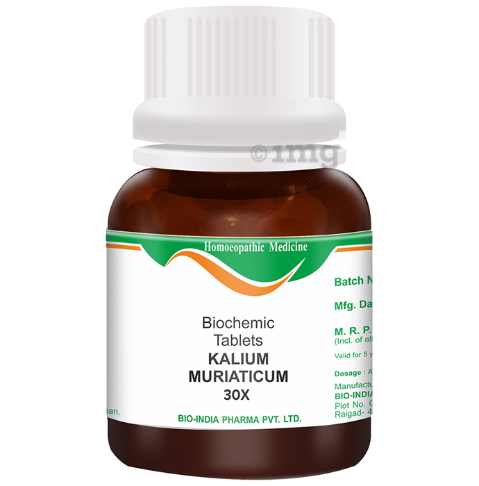 Bio India Kalium Muriaticum Biochemic Tablet 30X