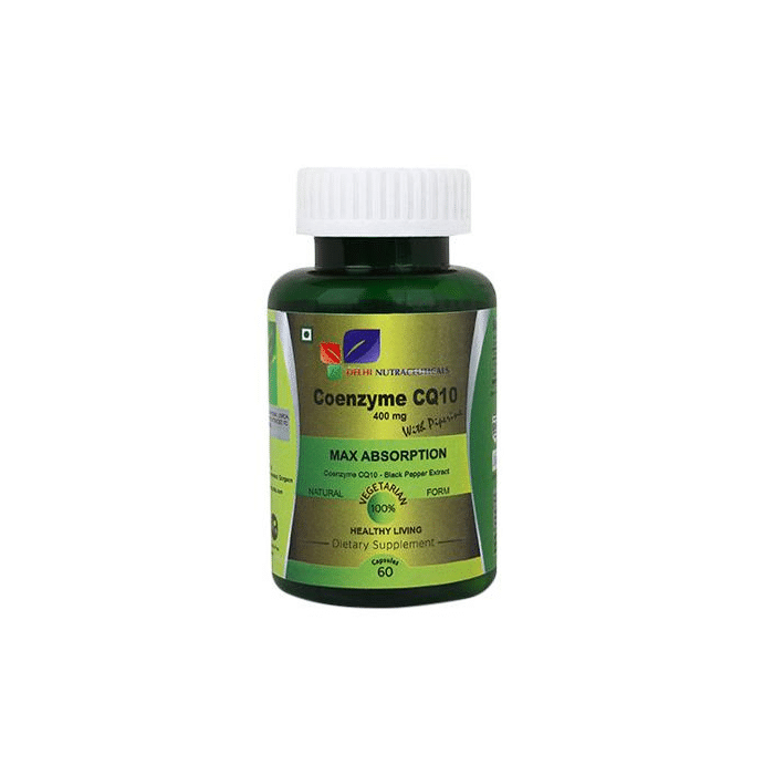 Delhi Nutraceuticals Coenzyme CQ10 with Piperine 400mg Capsule