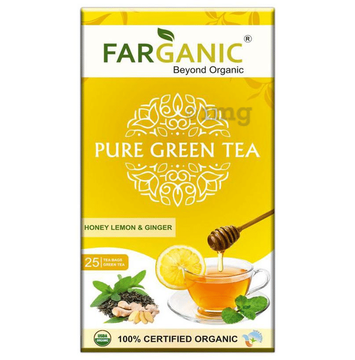 Farganic Pure Green Tea Honey Lemon and Ginger