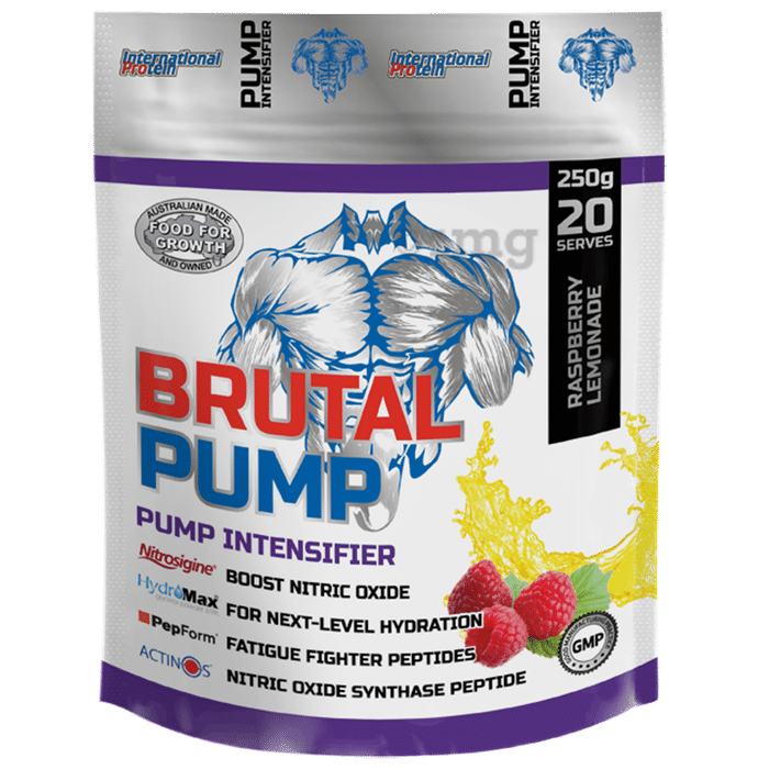 International Protein Brutal Pump Powder Raspberry Lemonade