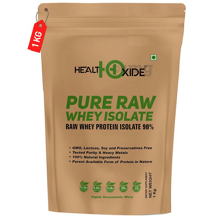 HealthOxide Pure Raw Whey Protein Isolate 90% Powder