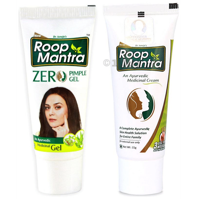 Roop Mantra  Combo Pack of Zero Pimple Gel 15gm & Face Cream 15gm