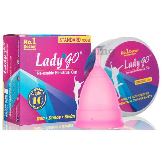 Lady Go Re-Usable Menstrual Cup Large Standard Model