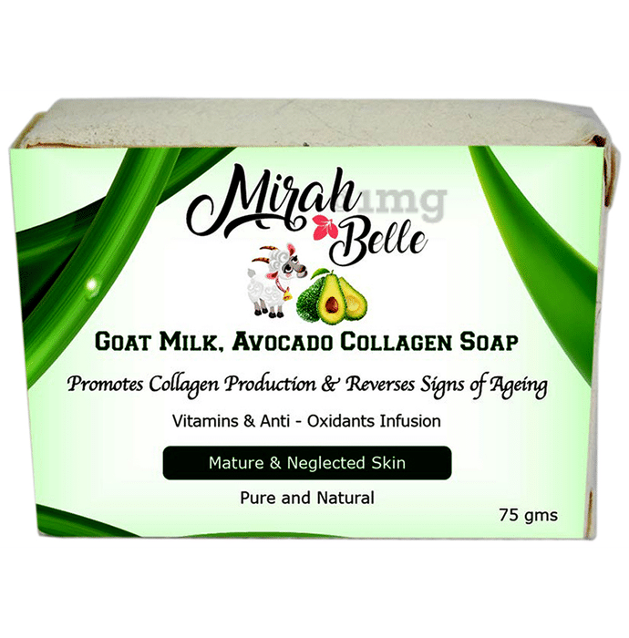 Mirah Belle Goat Milk, Avocado Collagen Soap