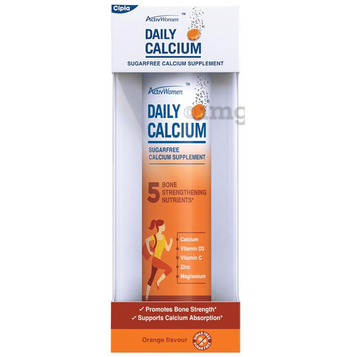 ActivWomen Daily Calcium Supplement Orange Sugar Free
