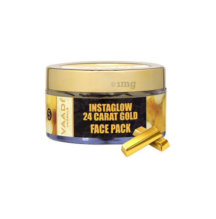 Vaadi Herbals 24 Carat Gold Face Pack - Vitamin-E & Lemon Peel