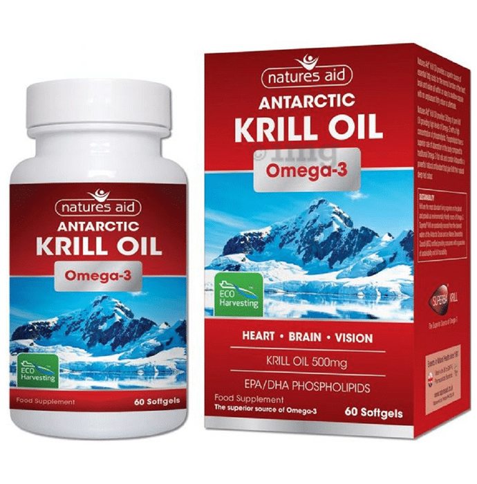 Natures Aid Krill Oil 500 mg Softgels