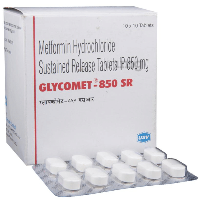Glycomet 850 SR Tablet