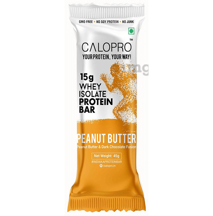 Calopro Whey Isolate Protein Bar n Bites (45gm Each) Peanut Butter