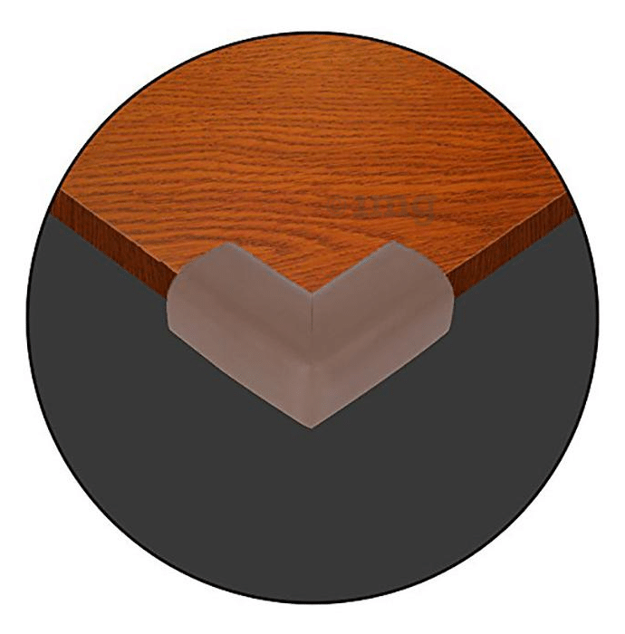 Safe-O-Kid High Quality High Density L-Shaped Extra Thick Nbr Corner Cushions Large Brown