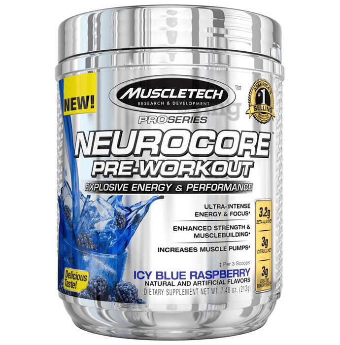 Muscletech Pro Series Neurocore Pre-Workout Powder Icy Blue Raspberry