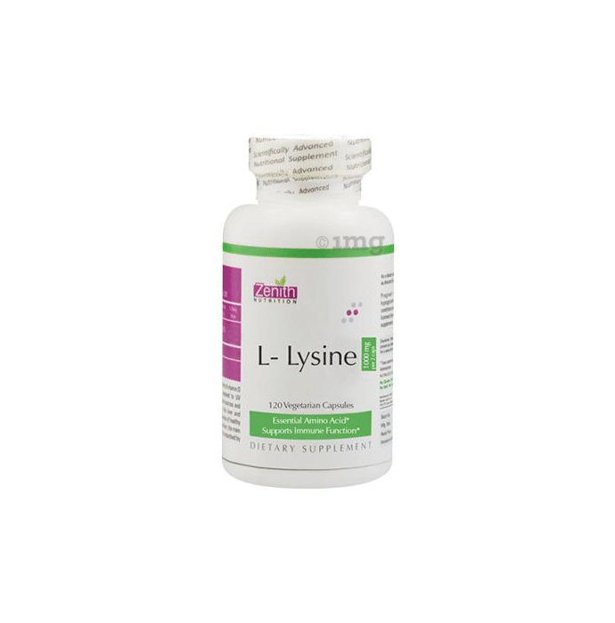 Zenith Nutrition L-Lysine 1000mg Capsule