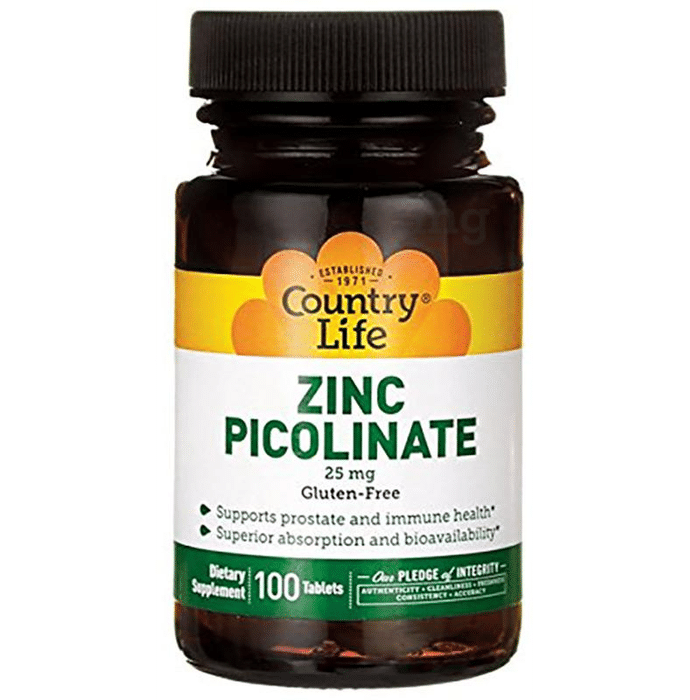 Country Life Zinc Picolinate 25mg Tablet