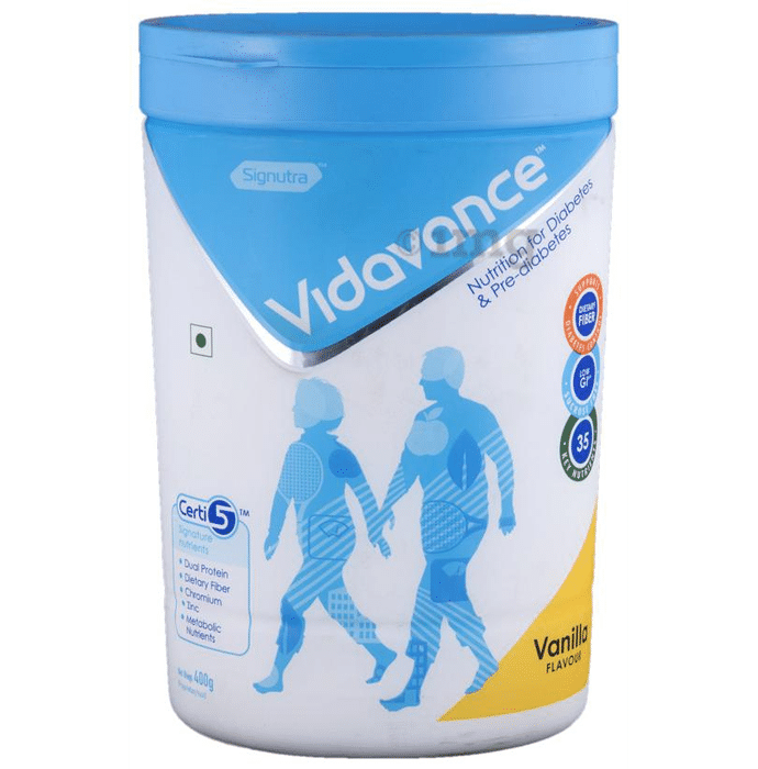 Vidavance Powder for Diabetes & Pre-Diabetes Vanilla