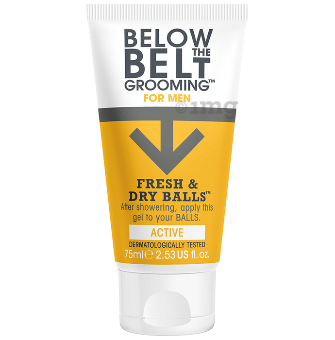 Below the Belt Grooming for Men Fresh and Dry Balls Gel Active