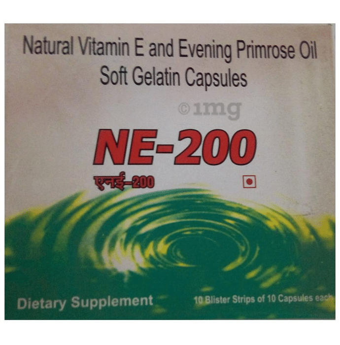 NE -200 Vitamin E and Evening Primrose Oil Soft Gelatin Capsule