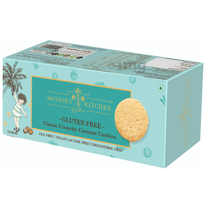 Mother's Kitchen Gluten Free Classic Crunchy Cookie Coconut Pack of 4