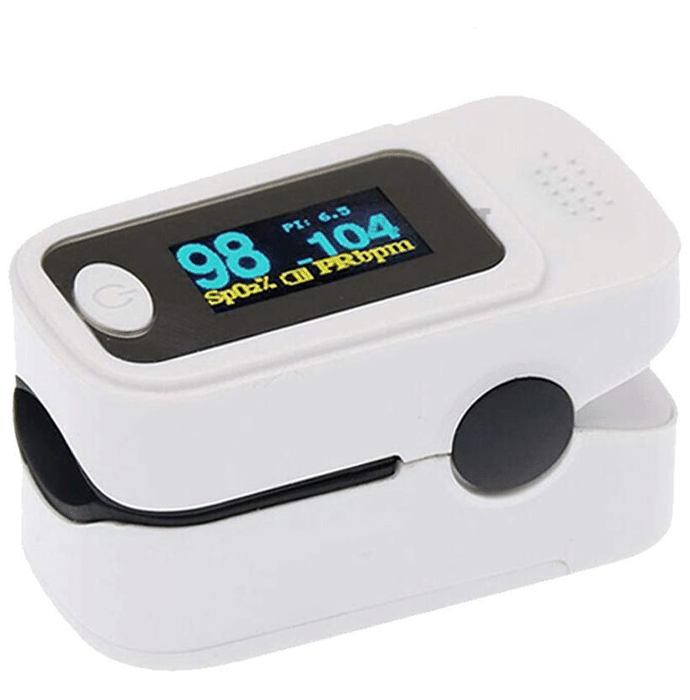 Sansui Fingertip Pulse Oximeter with Audio Visual Alarm White