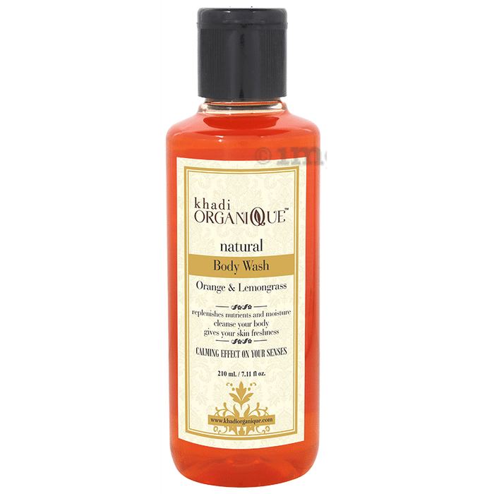 Khadi Organique Natural Body Wash Orange and Lemongrass