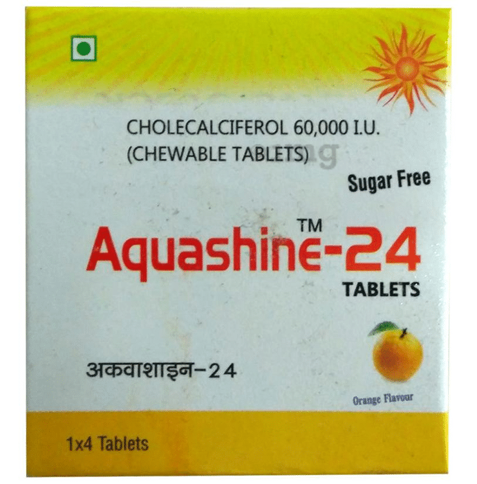 Aquashine 24 Tablet Orange Sugar Free