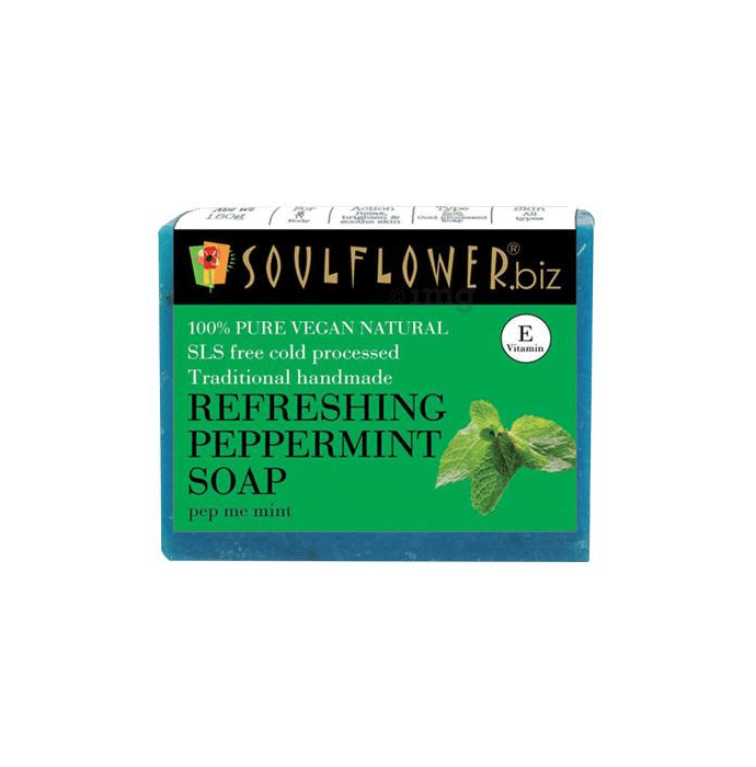 Soulflower Refreshing Peppermint Soap