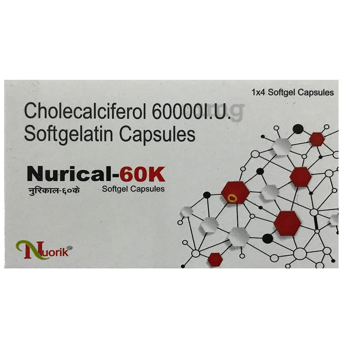 Nurical 60K Soft Gelatin Capsule