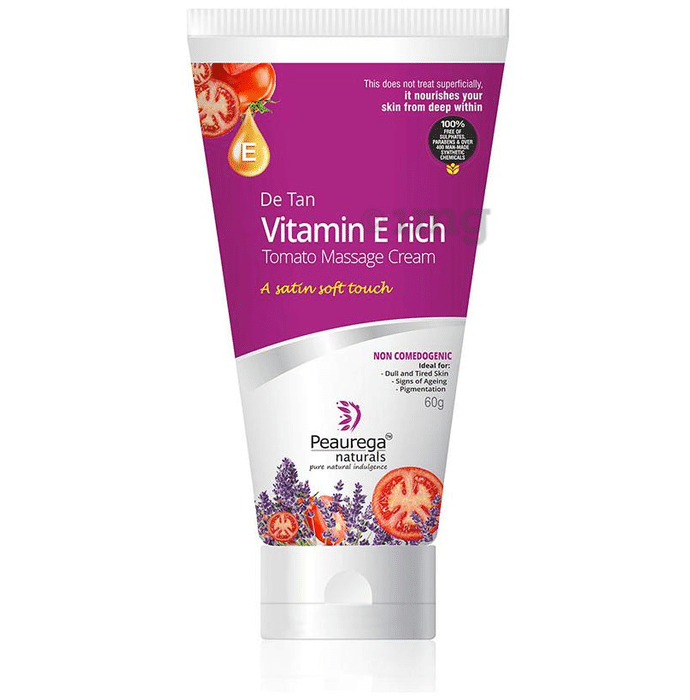 Peaurega Naturals De Tan Vitamin E Rich Tomato Massage Cream