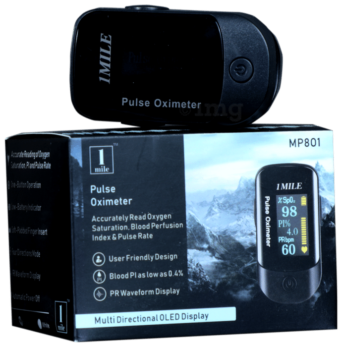 1Mile MP801 Pulse Oximeter Black