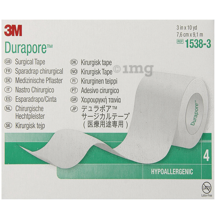 3M Durapore Tape 1538-3, 3 inch x 10 yard