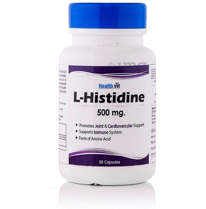 HealthVit L- Histidine 500mg  Capsule