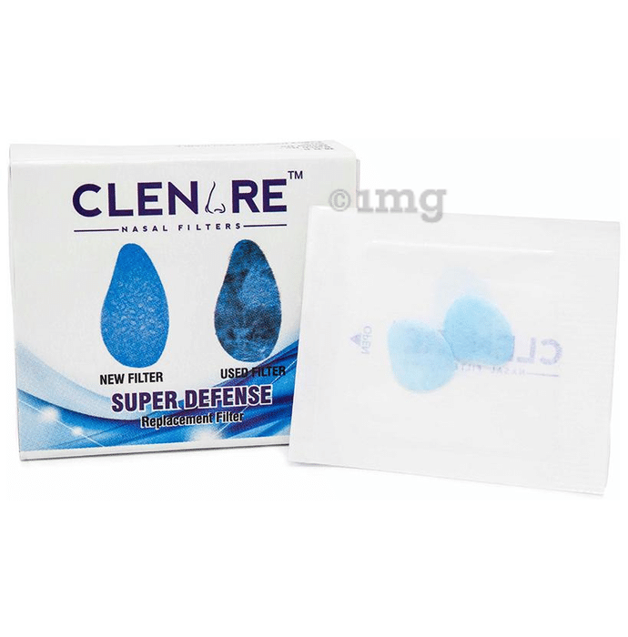 Clenare Replacement Filters Small Blue Super Defence Slotted