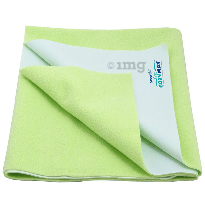 Newnik Cozymat, Dry Sheet (Size: 70cm X 100cm) Medium Lemon Green