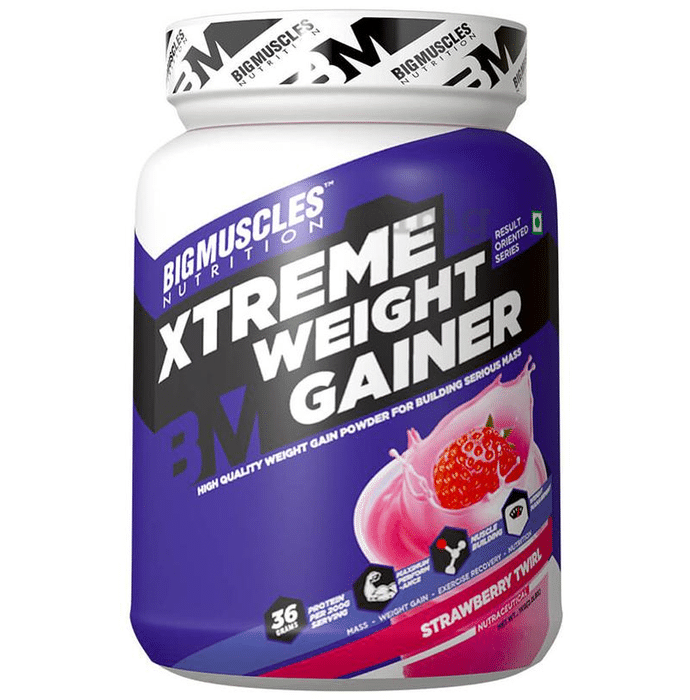 Big  Muscles Xtreme Weight Gainer Strawberry