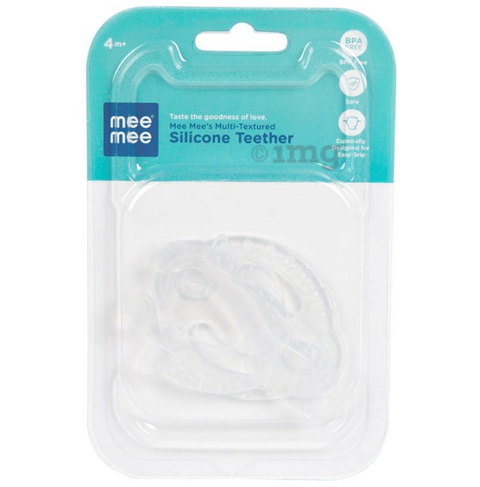 Mee Mee Multi-Textured Silicone Teether White