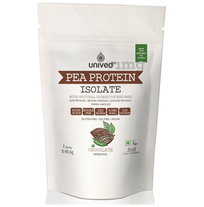 Unived Pea Protein Isolate with Natural Digestive Enzymes Chocolate
