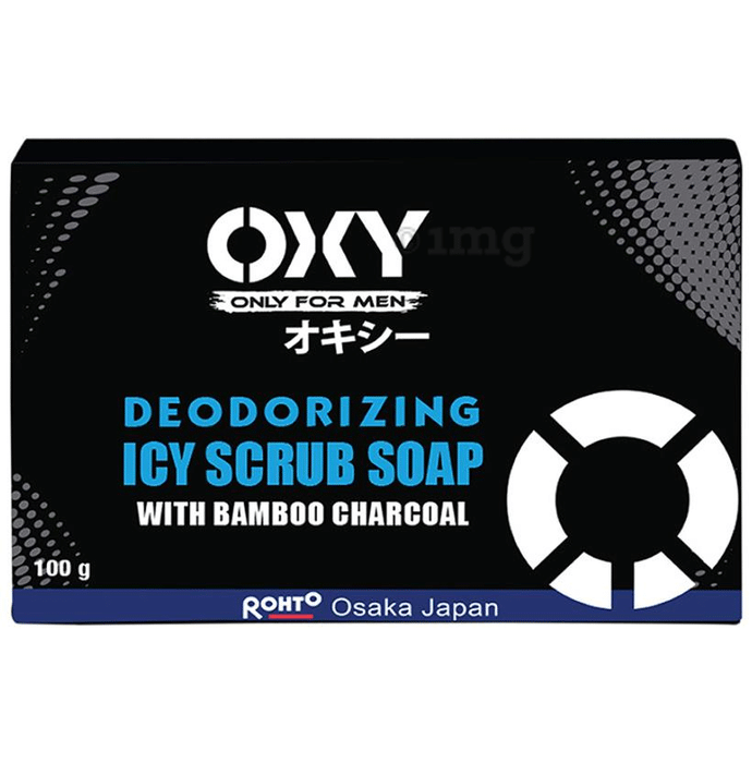 Oxy Deodorizing Icy Scrub Soap with Bamboo Charcoal