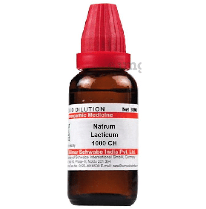 Dr Willmar Schwabe India Natrum Lacticum Dilution 1000 CH