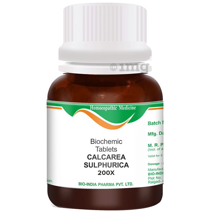 Bio India Calcarea Sulphurica Biochemic Tablet 200X